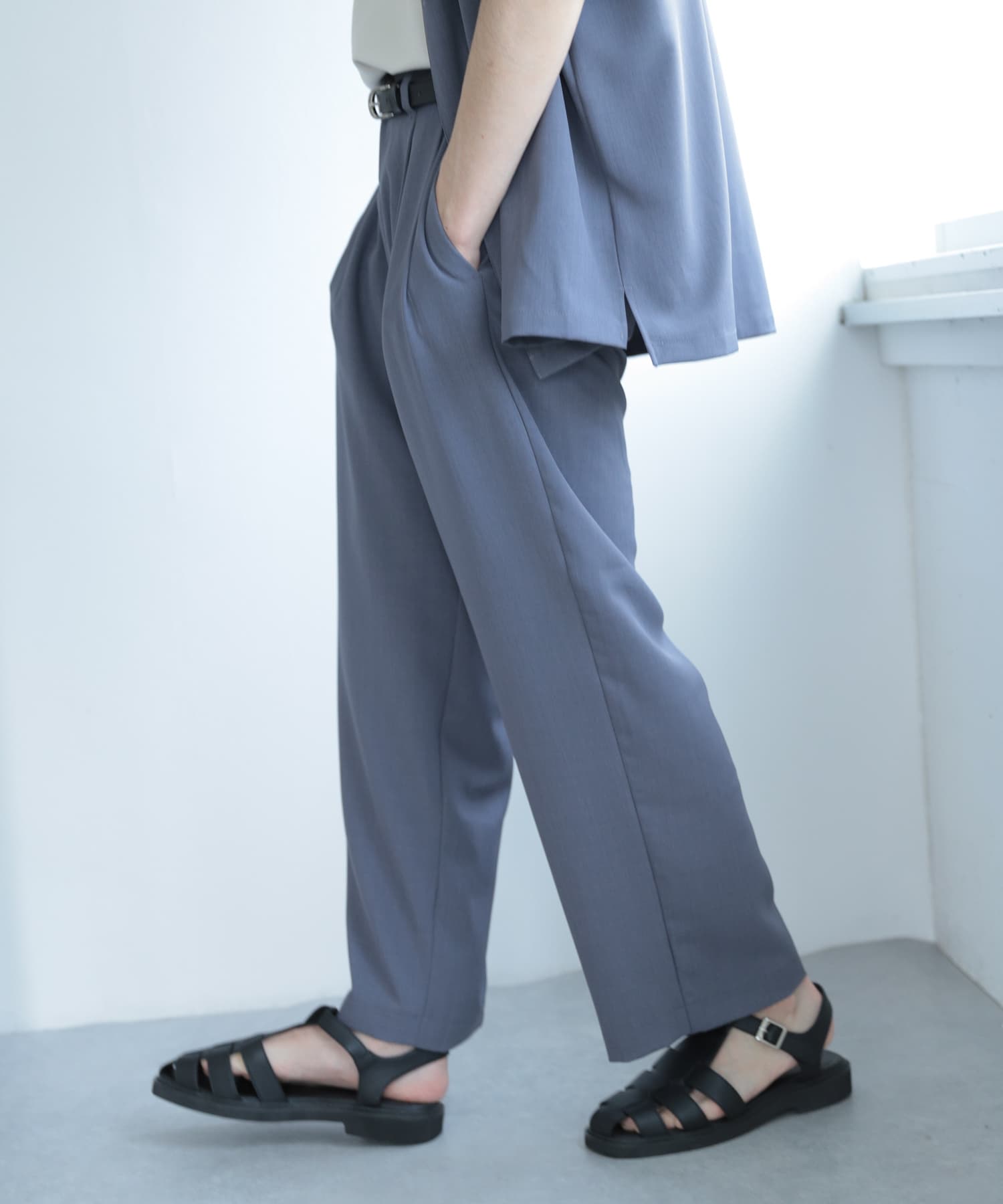 おトク 2TUCK TAPERED WIDE SLACKS 42 44 | www.takalamtech.com