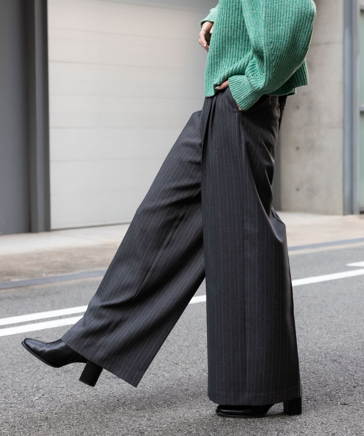 春夏新作 back amerivintage その他 tuck pants wide その他