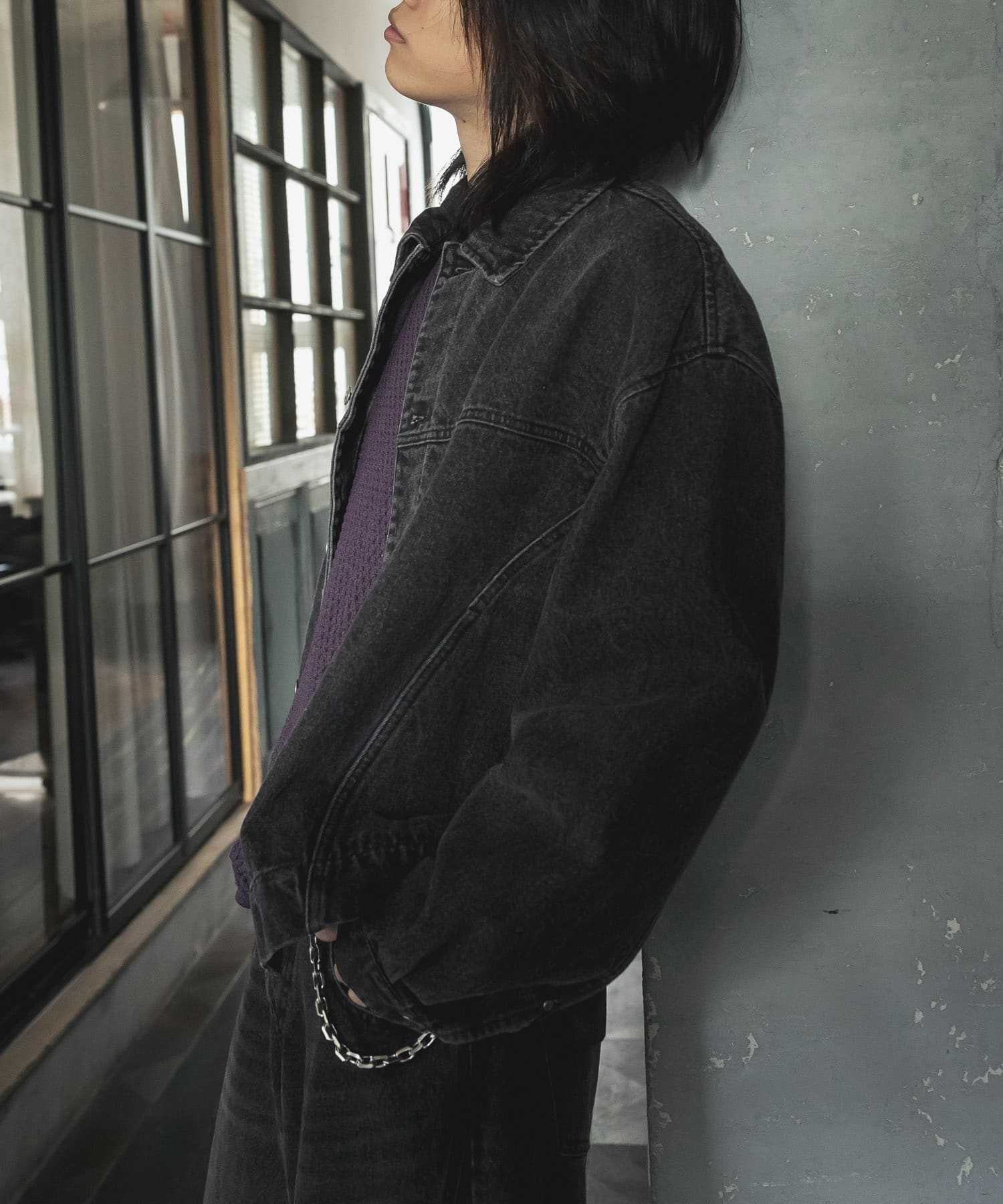 SENSE OF PLACE 台灣官方網站- 線條丹寧夾克Twisted Denim Jacket