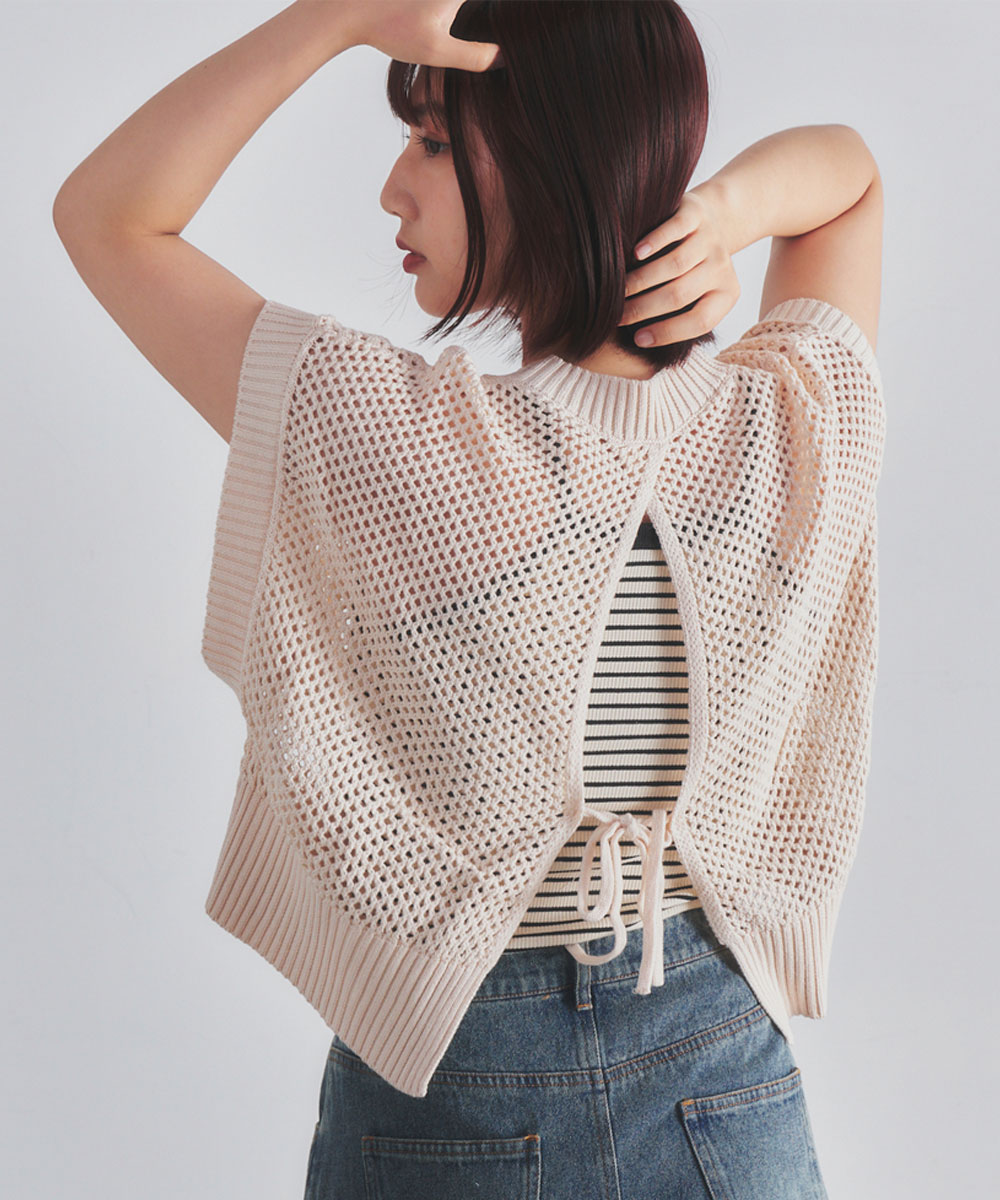 SENSE OF PLACE 台灣官方網站- 簍空針織背心Hollow Knitted Vest SENSE OF PLACE 台灣官方網站- 簍空針織背心Hollow Knitted Vest