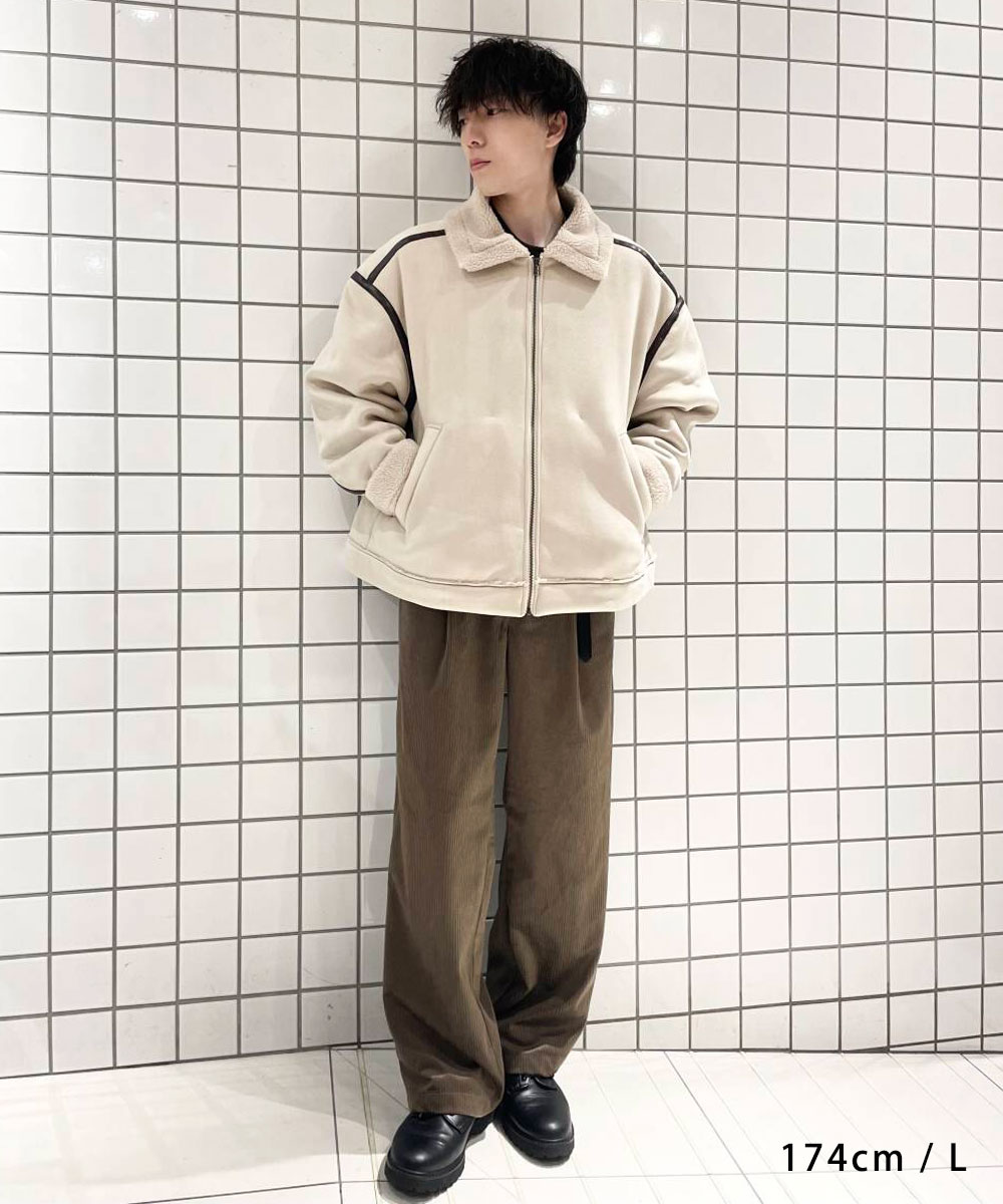 SENSE OF PLACE 台灣官方網站- 燈芯絨打褶寬褲Corduroy Pleated
