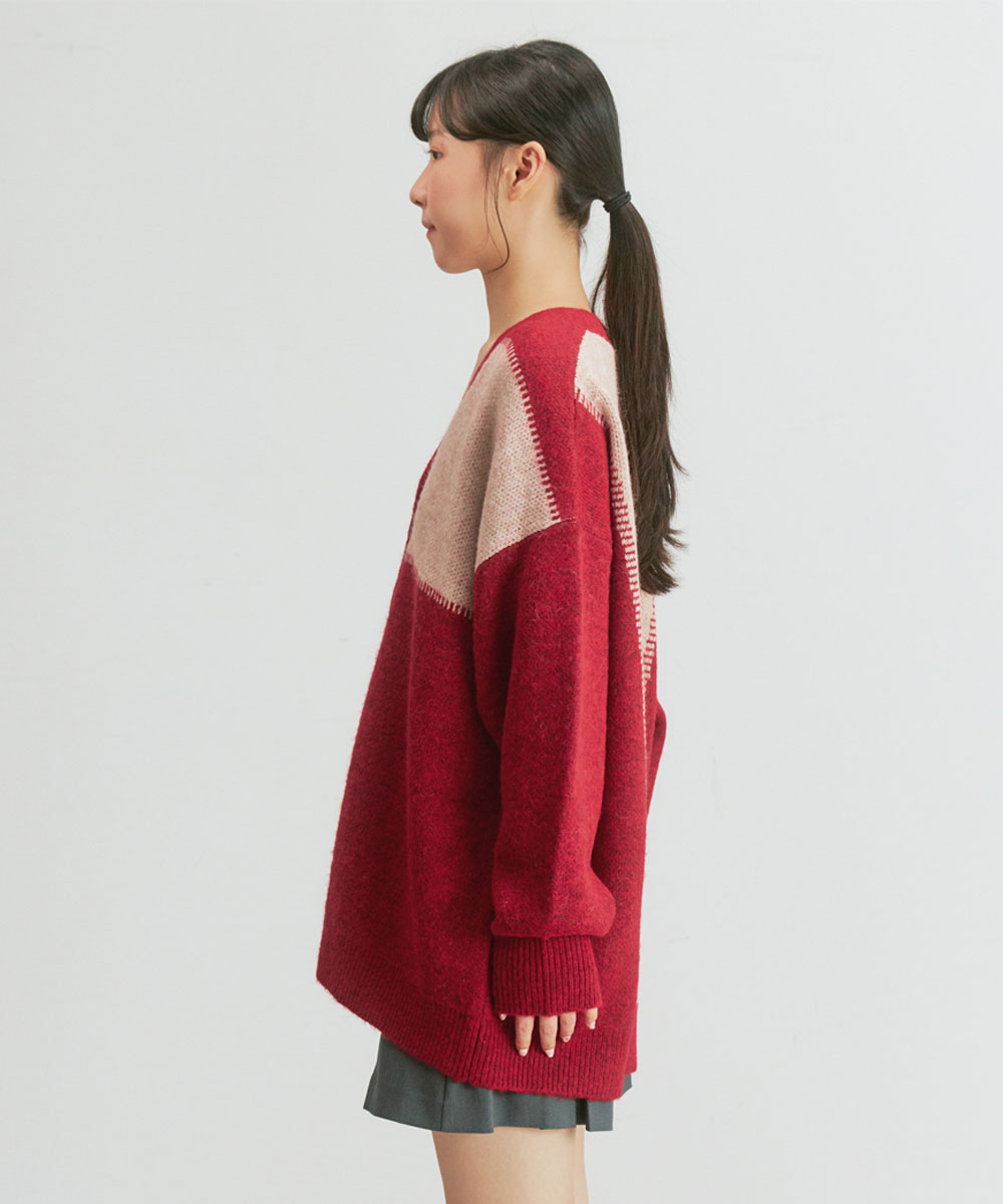 彩織 SENSE OF PLACE 台灣官方網站- 【spriing 限定聯名企劃】 撞色拼接針織