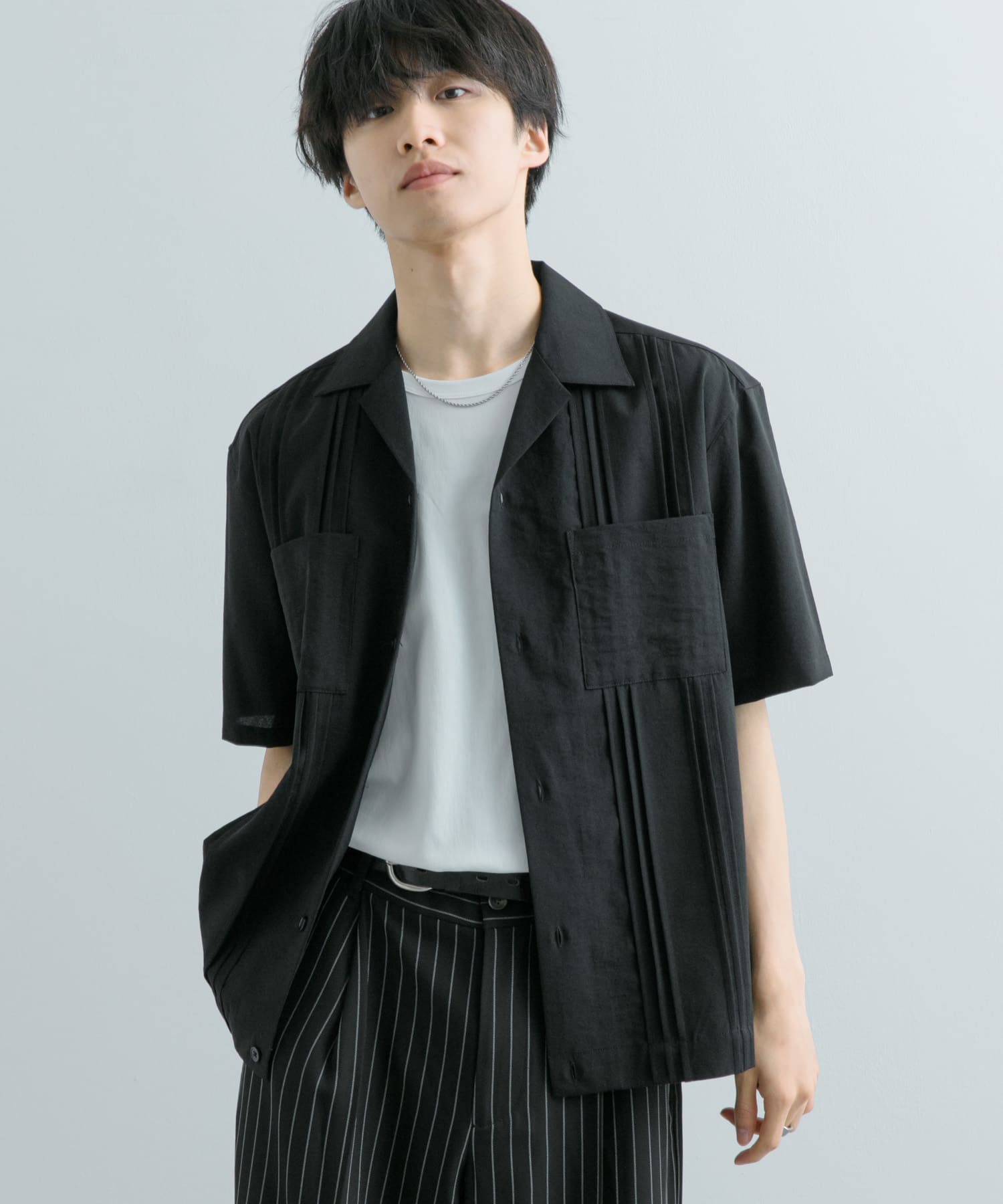 『UR TECH DRYLUXE』仿亞麻古巴襯衫