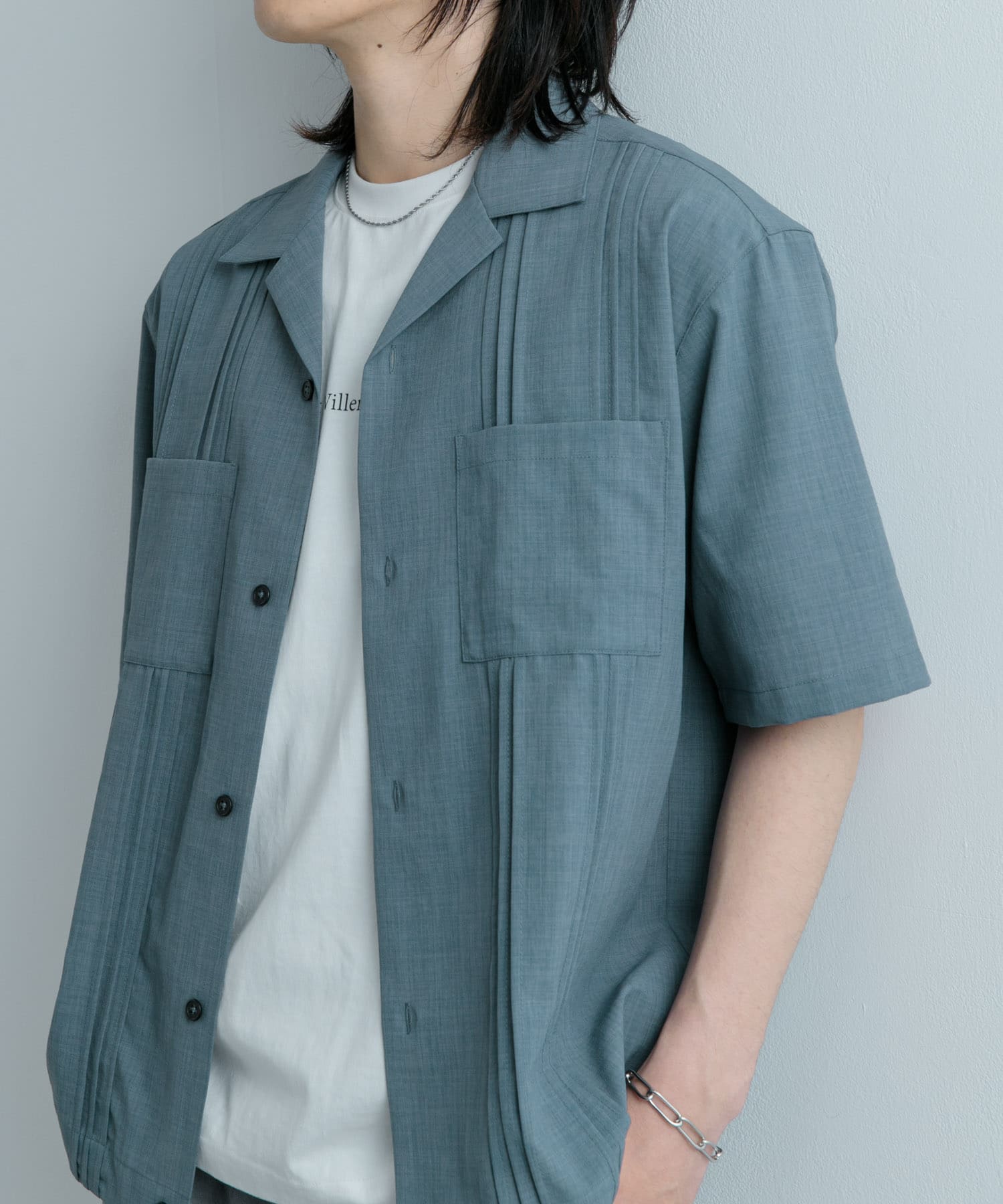 『UR TECH DRYLUXE』仿亞麻古巴襯衫