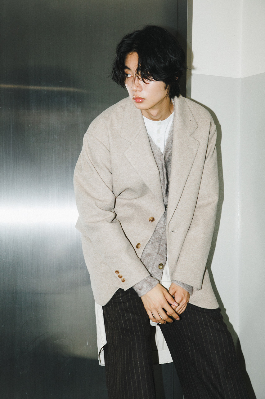 中長版落肩大衣