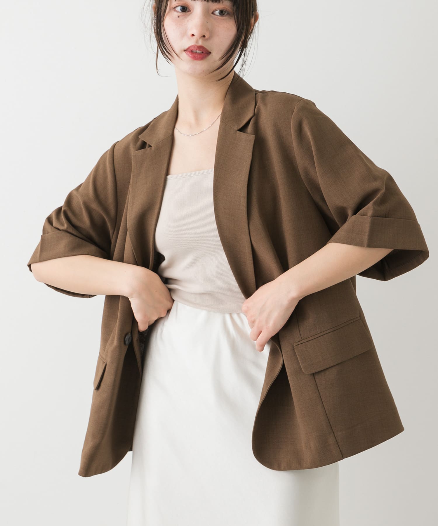 『UR TECH DRYLUXE』仿亞麻西裝外套