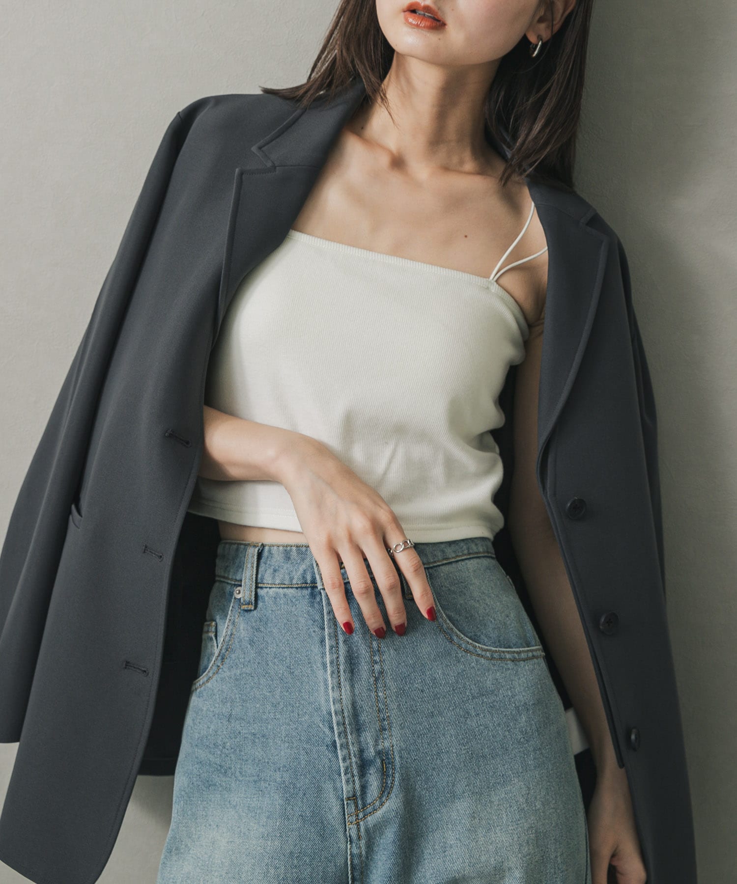 雙肩帶細肩背心 Bra Top