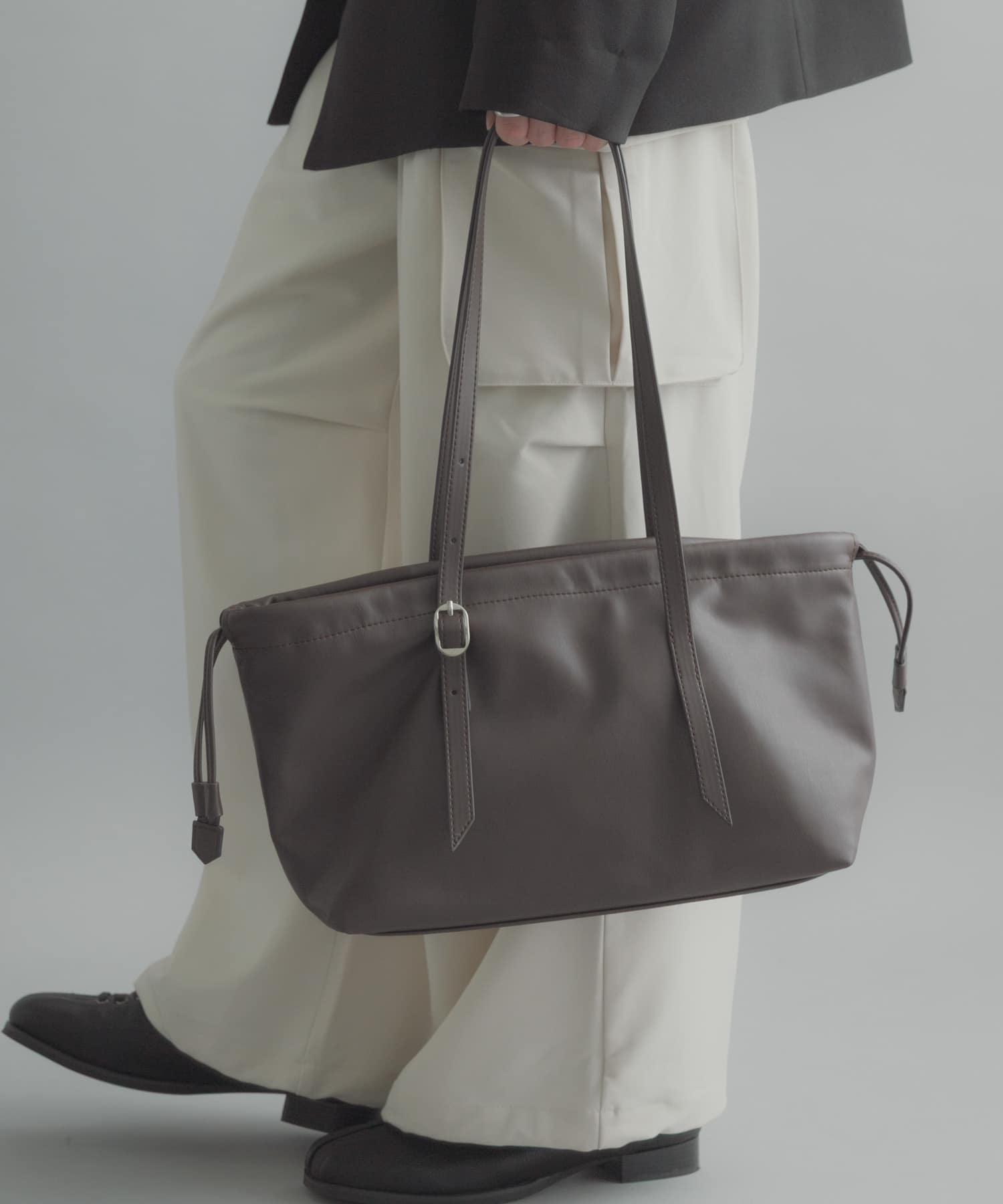 長提把束口斜背包